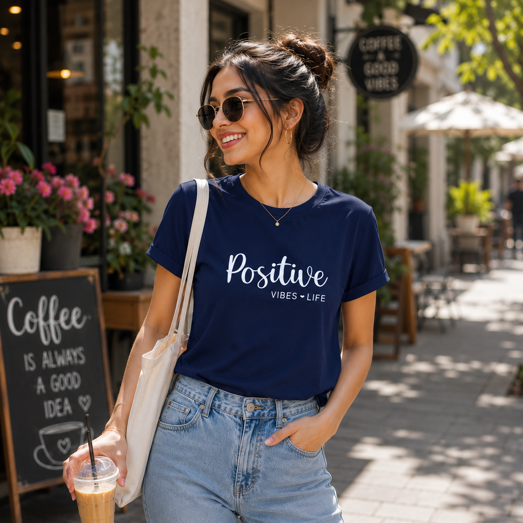 PRETTY GOOD, POSITIVE, LOVE 3 COMBO SET WOMENS TSHIRT