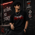 GOTHIC GENZ DESIGN PRINTED OVERSIZE TSHIRT