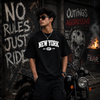 NEWYORK GENZ DESIGN PRINTED OVERSIZE TSHIRT