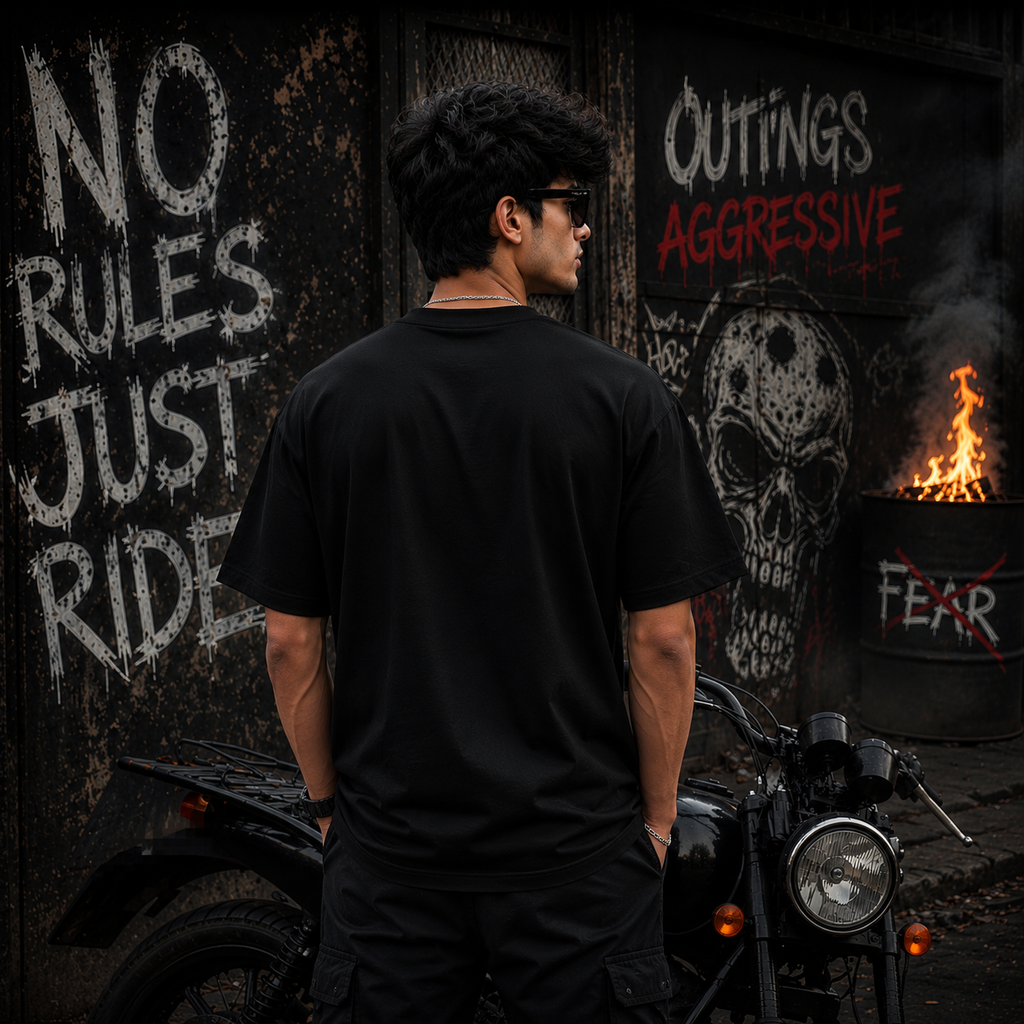 NEWYORK GENZ DESIGN PRINTED OVERSIZE TSHIRT