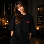MR, MRS COUPLE DESIGN PRINTED OVERSIZE TSHIRT