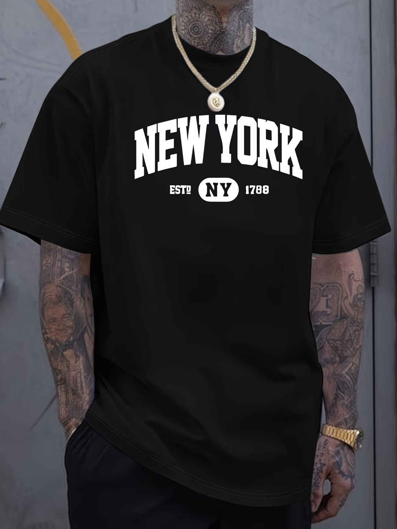 NEWYORK GENZ DESIGN PRINTED OVERSIZE TSHIRT