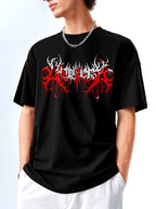 GOTHIC GENZ DESIGN PRINTED OVERSIZE TSHIRT