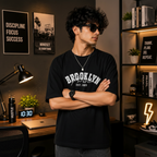 BROOKLYN GENZ DESIGN PRINTED OVERSIZE TSHIRT