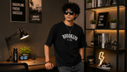 BROOKLYN GENZ DESIGN PRINTED OVERSIZE TSHIRT