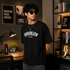 BROOKLYN GENZ DESIGN PRINTED OVERSIZE TSHIRT