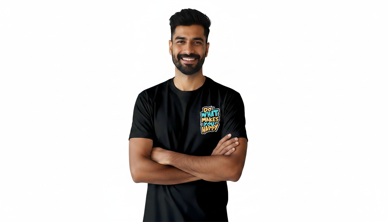 DO WHAT MAKES YOU HAPPY DESIGN PRINTED TSHIRT