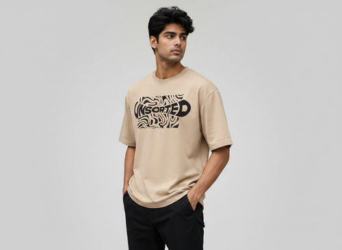 UNSORTED GENZ DESIGN PRINTED OVERSIZE TSHIRT