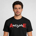 DUM Studio “Awesome” Graphic T-Shirt – Black Streetwear Edition