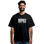 BRONX MENS PRINTED BLACK TSHIRT (Regular Fit)